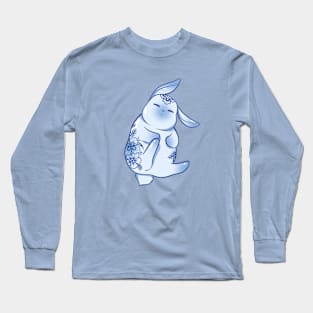 Porcelain Bunny Sleeping Cute Long Sleeve T-Shirt